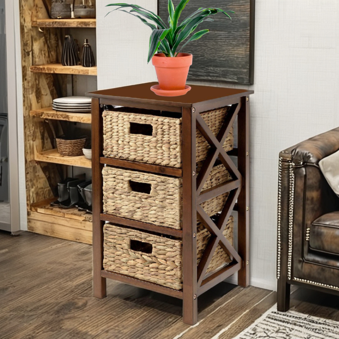 IBIZA-1 Hyacinth 3-Tier X-Sided Storage Cabinet - Image 3