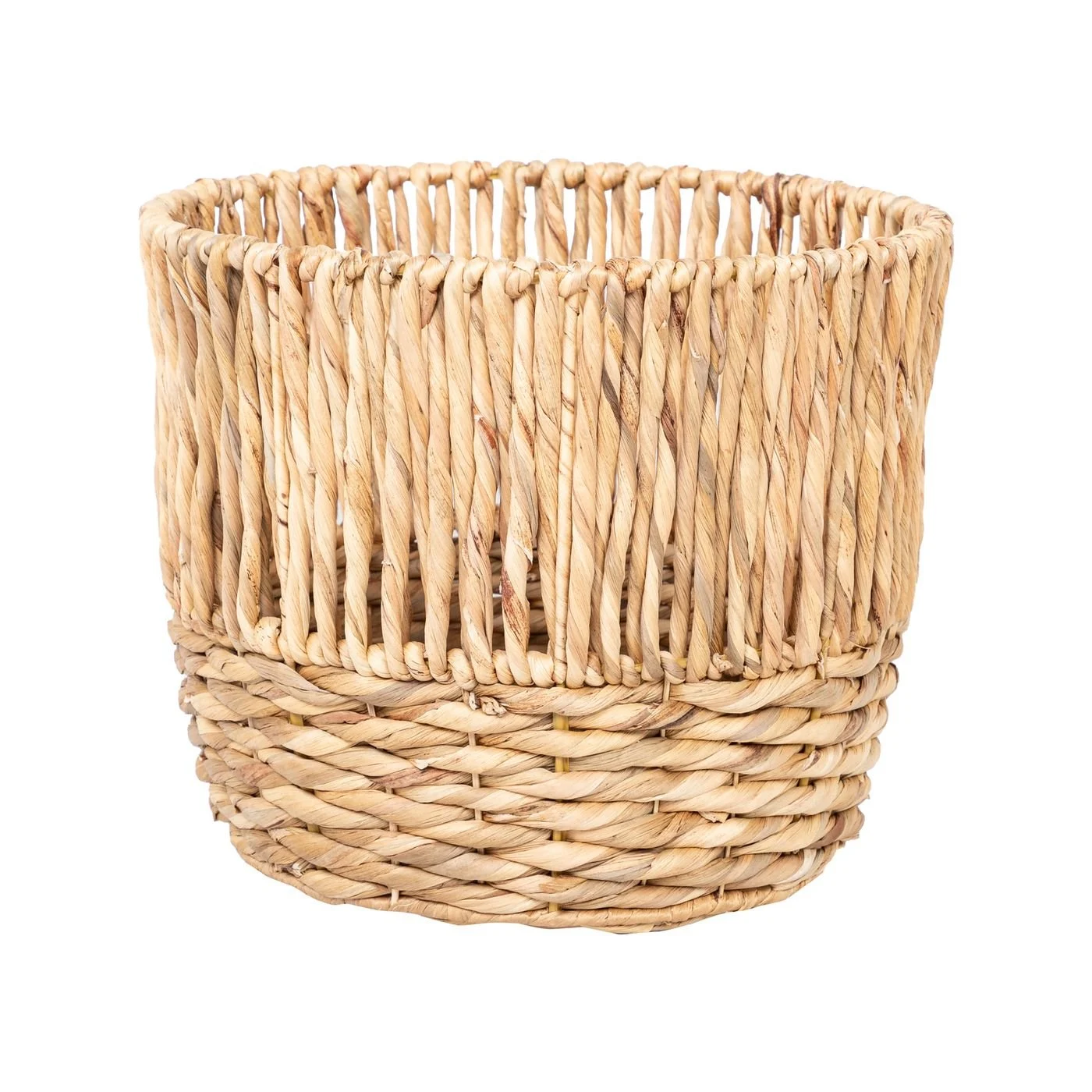 CAPRI-3 Hyacinth Artisan Round Basket Planter(s) - Image 5