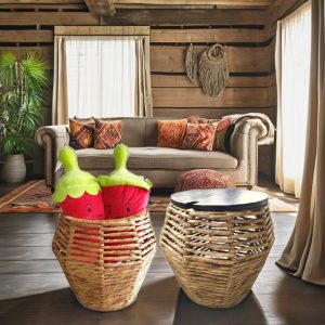 IBIZA-3 Hyacinth Storage Side Table (Single/ Set 2)