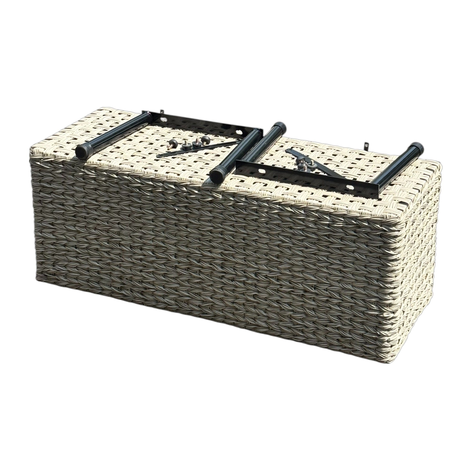 CAPRI-7 Poly Wicker Trio-Pot Trough Planter - Image 4