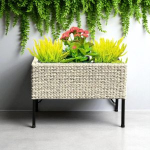 CAPRI-7 Poly Wicker Trio-Pot Trough Planter