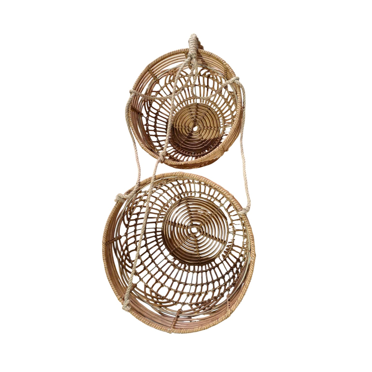 CAPRI-7 Poly Rattan Stylish Round Basket Planters (Set 2) - Image 4