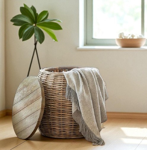 IBIZA-5 Rattan Storage Side & End Table - Image 4