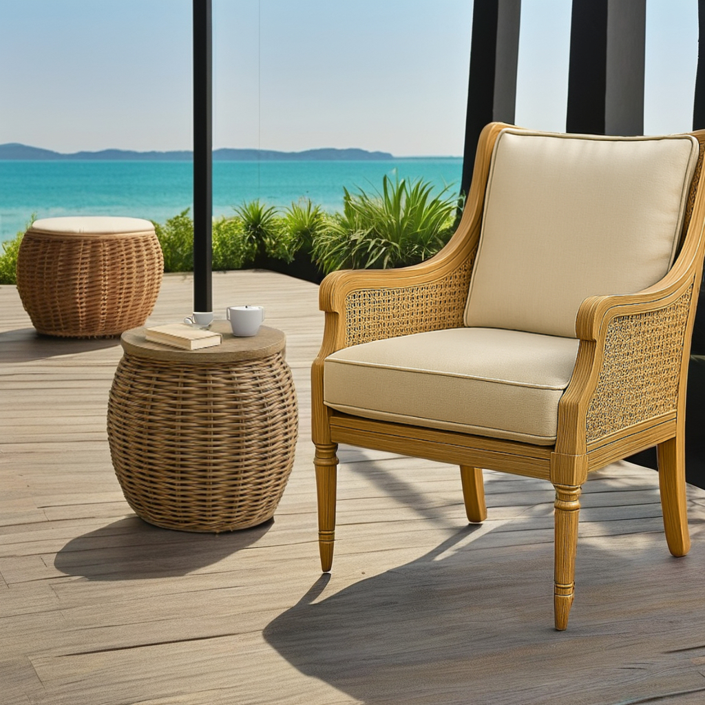 IBIZA-5 Rattan Storage Side & End Table