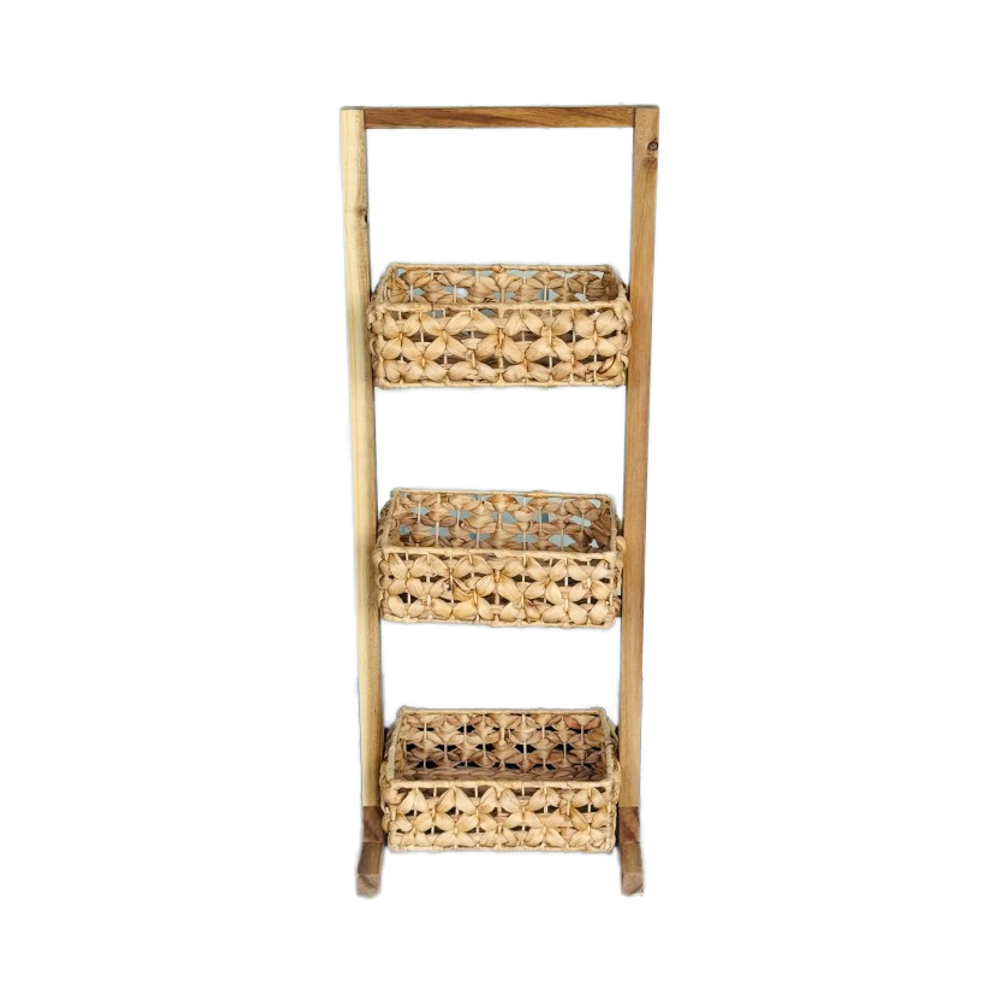 IBIZA-3 Hyacinth 3-Tier Stylish Versatile Standing Caddy - Image 4