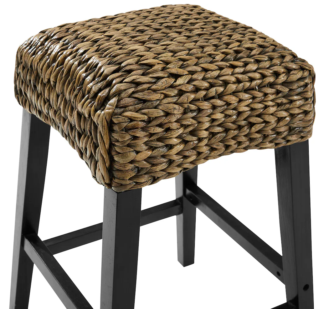 IBIZA-1 Hyacinth Rustic Backless Bar Stool - Image 5
