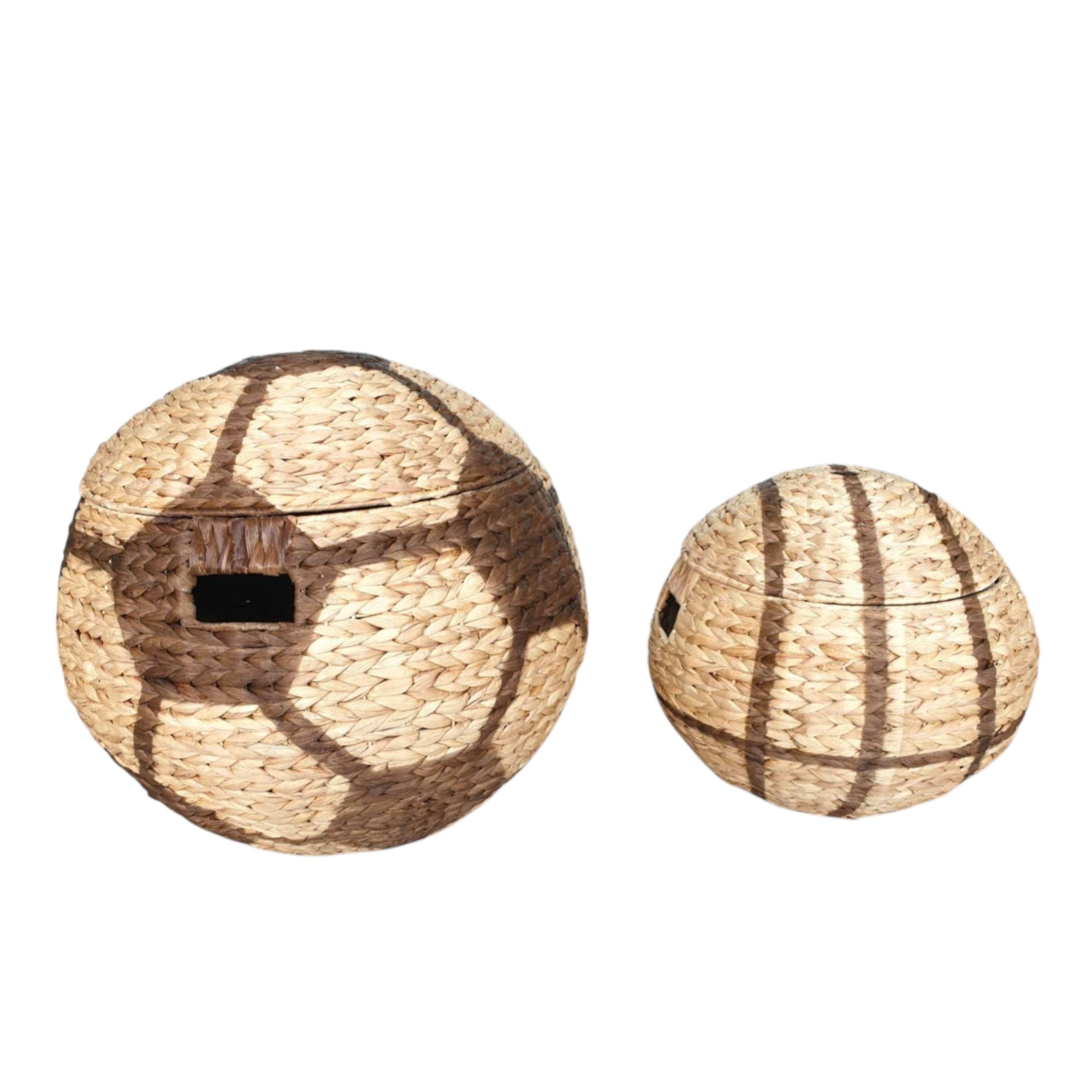 ISLA-1 Hyacinth Sports Ball-shaped Storage Basket (Set 2) - Image 5