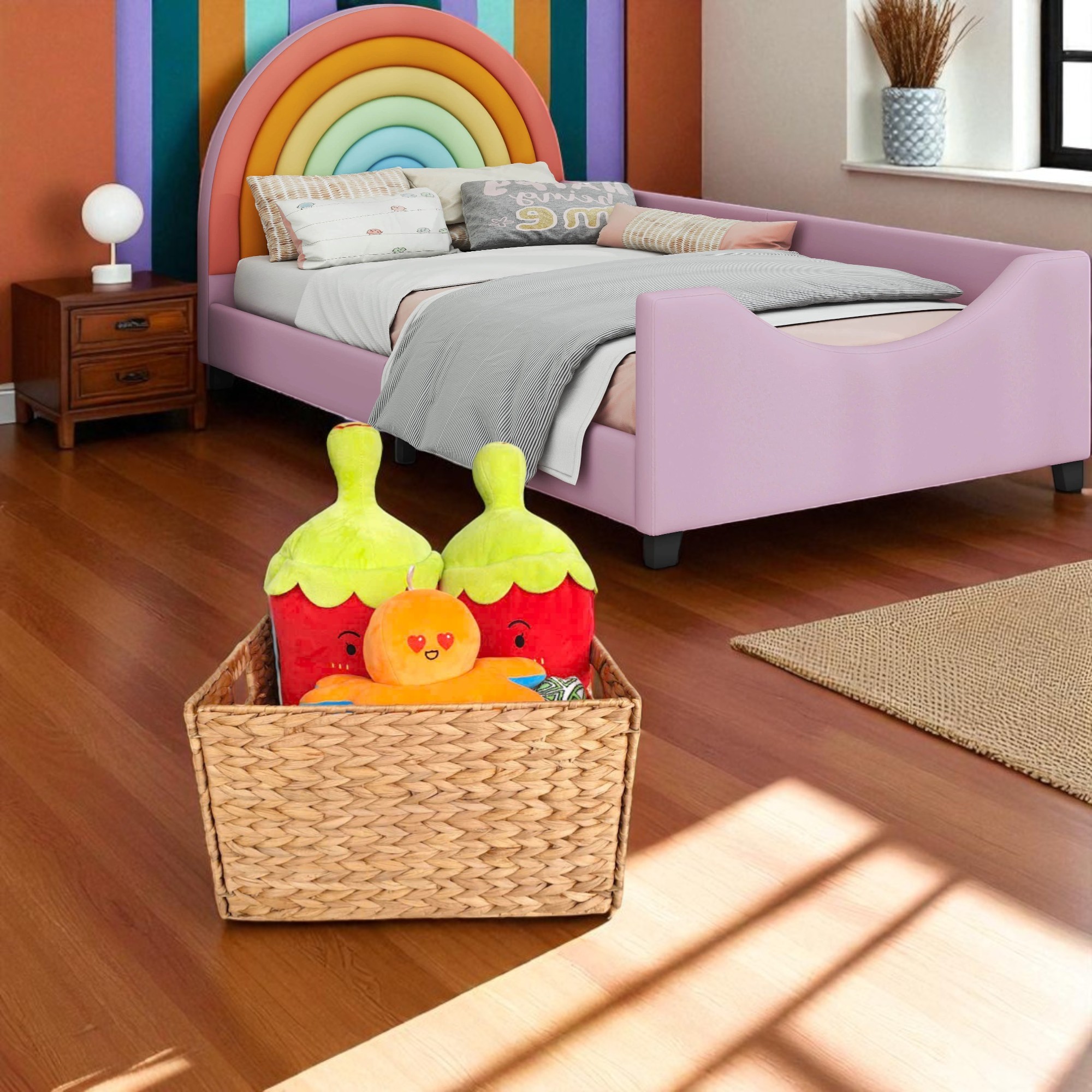 ISLA-1 Hyacinth Rect Foldable Chalkboard Baskets (2-Pack) - Image 4