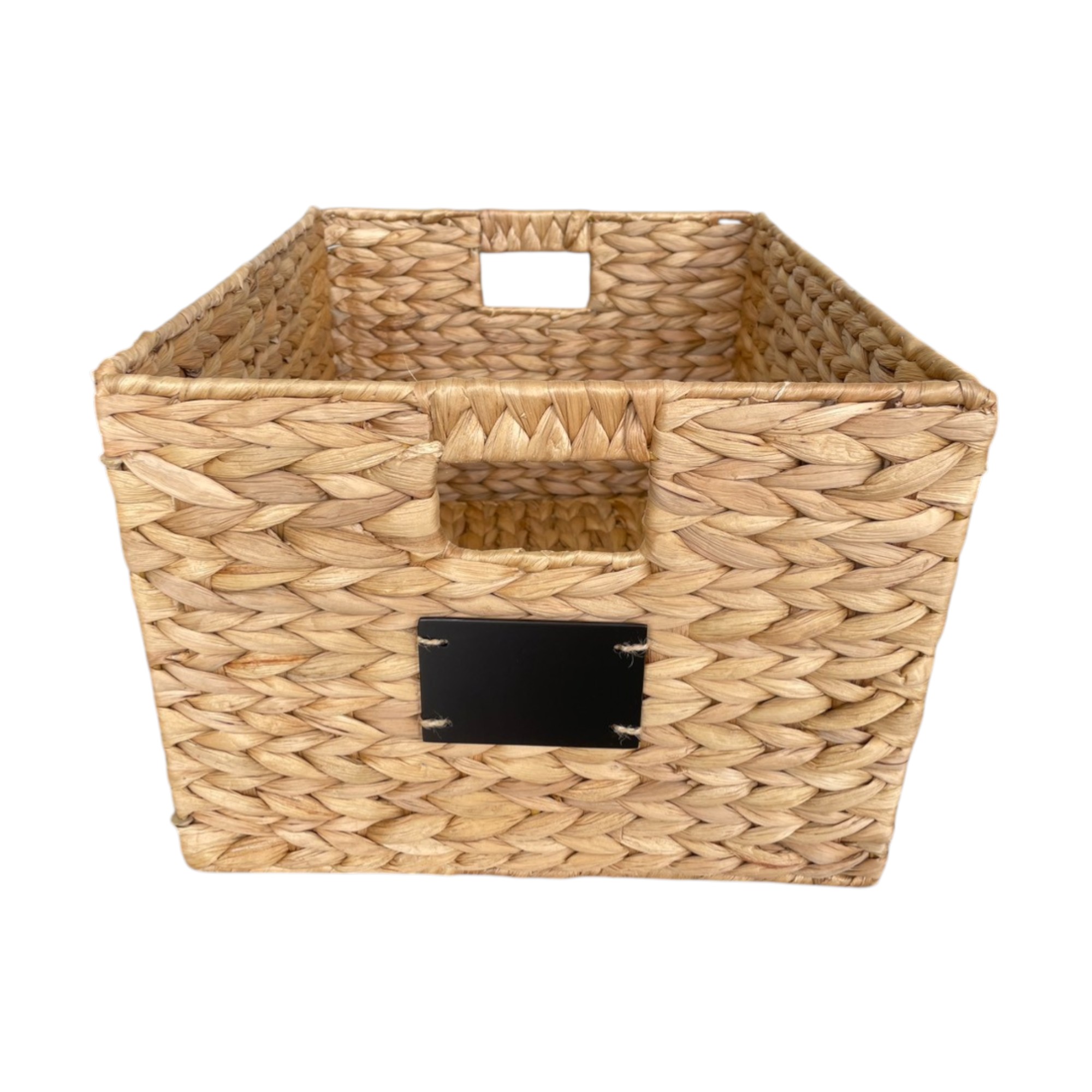 ISLA-1 Hyacinth Rect Foldable Chalkboard Baskets (2-Pack) - Image 5