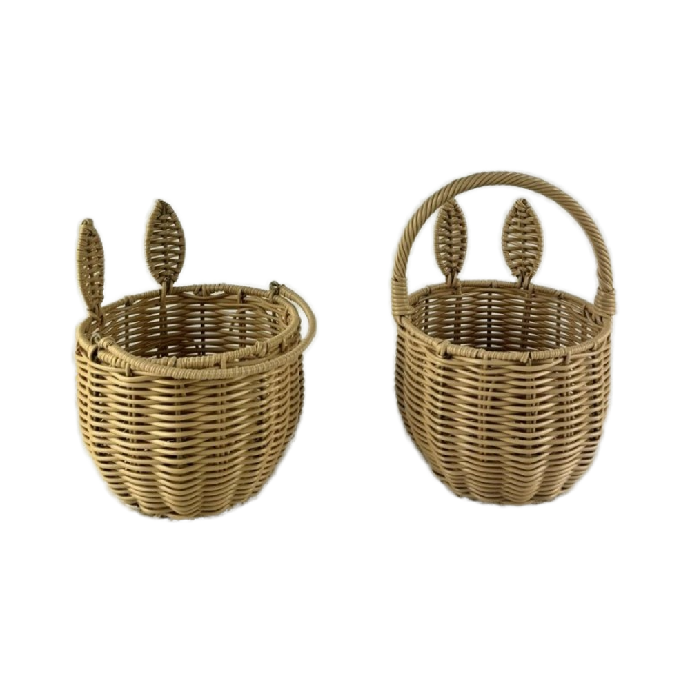 NEVIS-5 Rattan Bunny Ears Easter Basket - Image 3