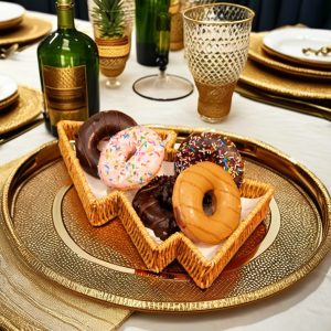 ISLA-5 Rattan Xmas Tree-Shaped Decorative Tray