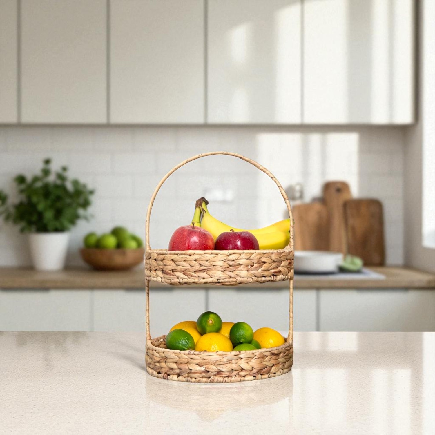 LUCIA-1 Hyacinth Fruit Tray Basket Stand