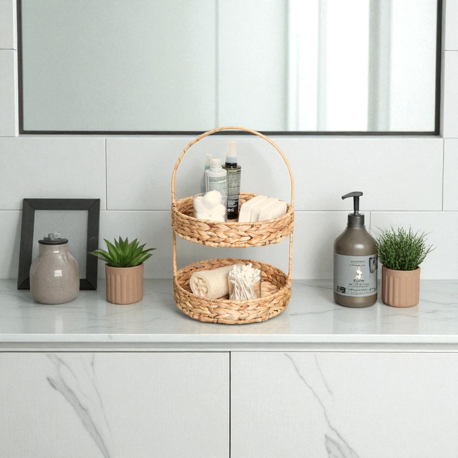 LUCIA-1 Hyacinth Fruit Tray Basket Stand - Image 3