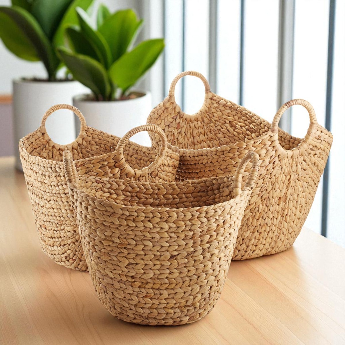 ISLA-1 Hyacinth Boat Basket for Laundry and Versatile Storage - Image 4