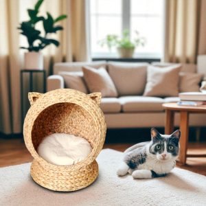 NEVIS-1 Hyacinth Round Cat House