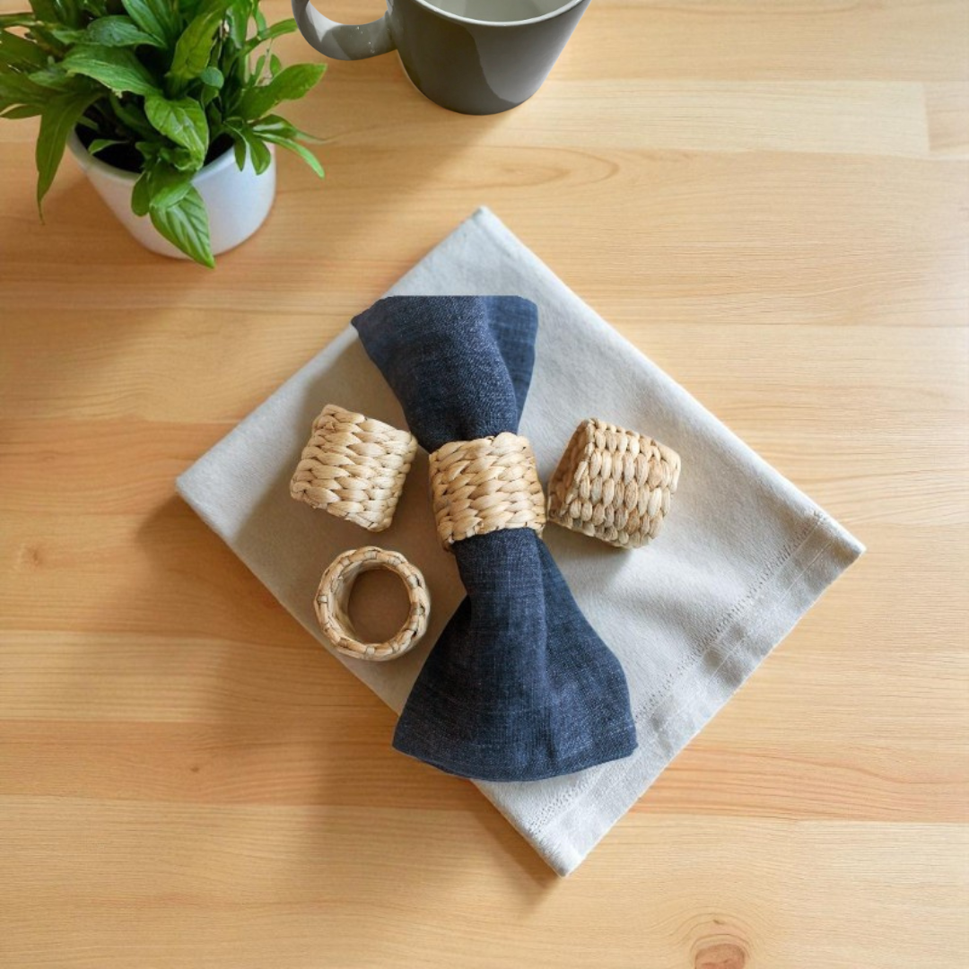 LUCIA-2 Hyacinth Decorative Napkin Rings (48-Pack)