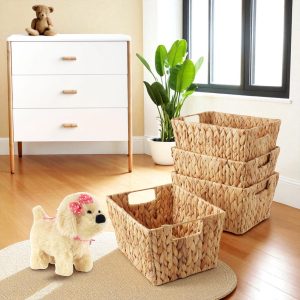 ISLA-1 Hyacinth Rect Stackable Storage Baskets (Set 4)