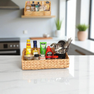 ISLA-1 Hyacinth Rect Sloped-Cut Storage Baskets (2-Pack)