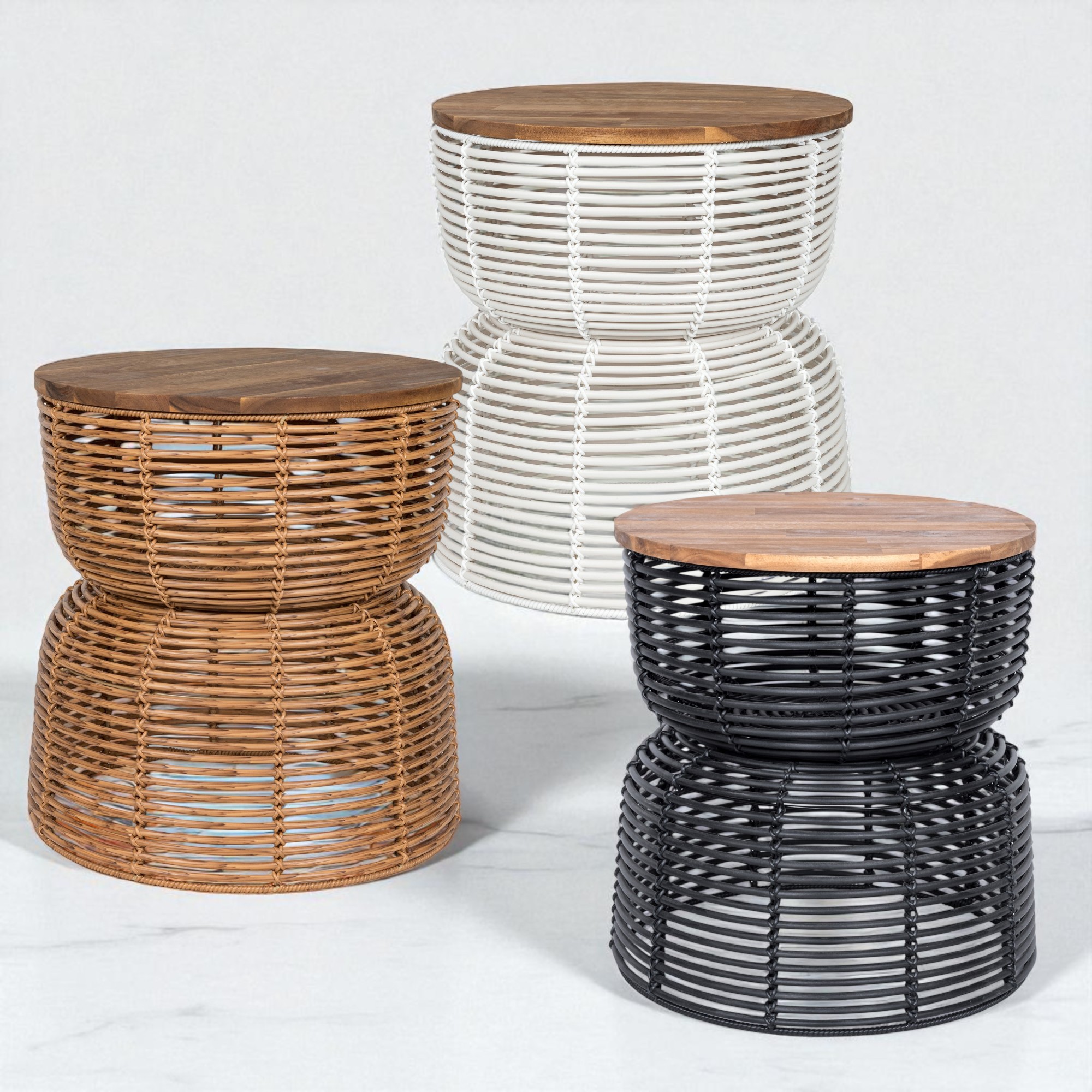IBIZA-7 Poly Rattan Stylish Storage Side Table - Image 4