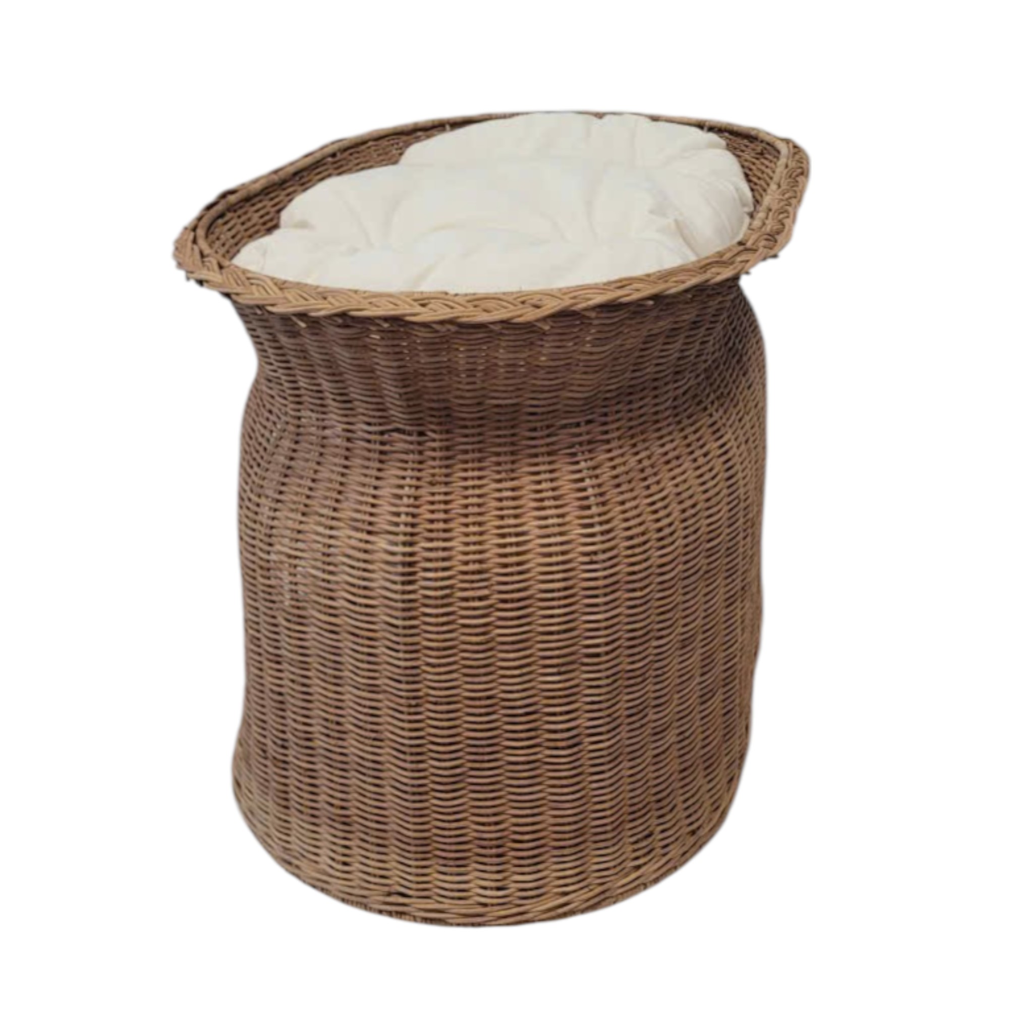 NEVIS-5 Rattan Stylish 2-tier Oval Cat House - Image 4