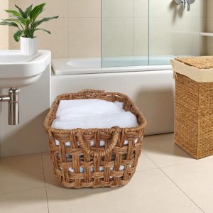 ISLA-6 Clubrush Elegant Rectangular Storage Basket