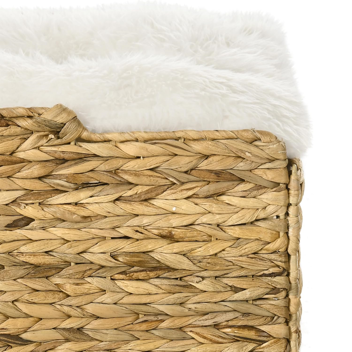 NEVIS-1 Hyacinth 2-tier Square Foldable Cat Cave - Image 6