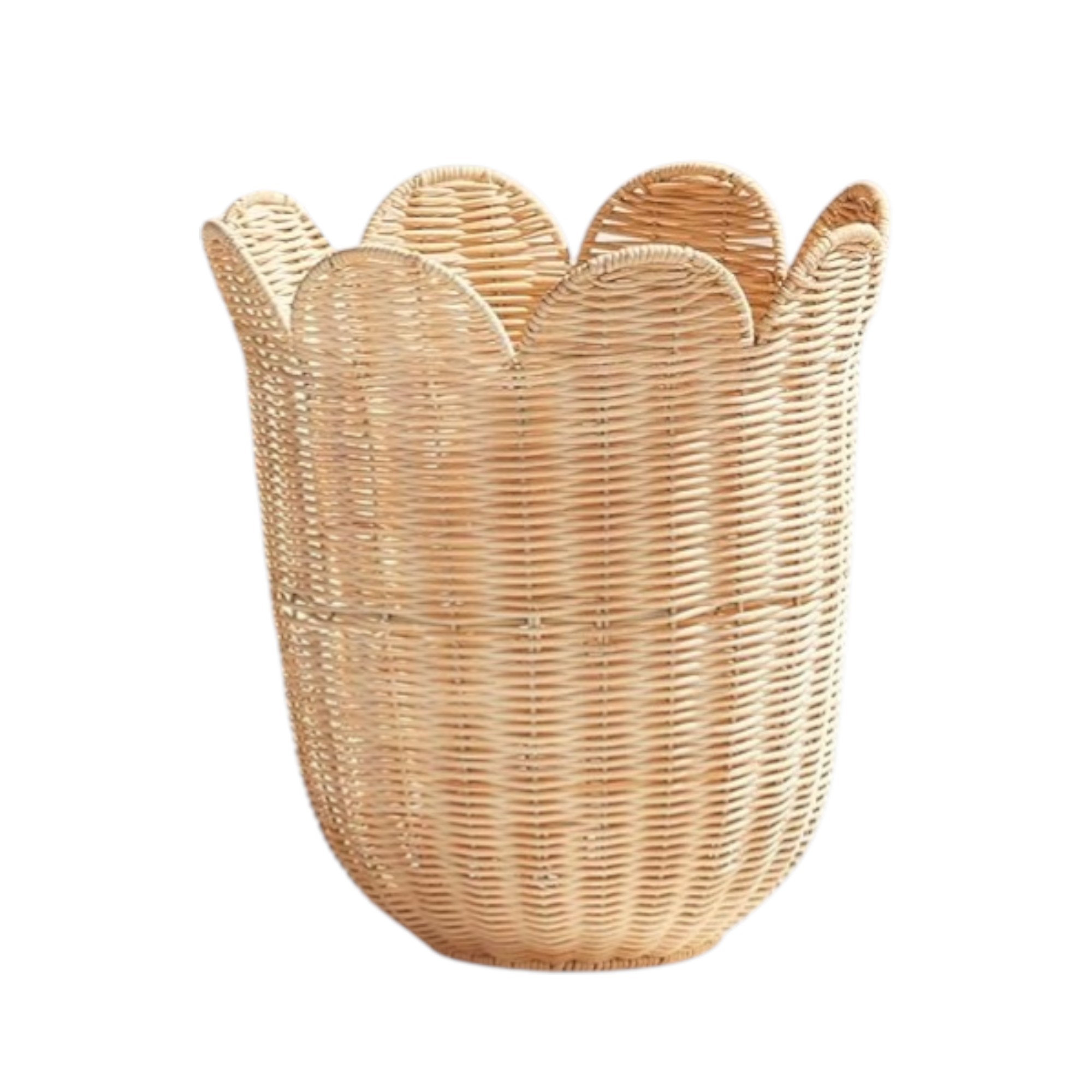 ISLA-5 Handmade Rattan Flower-shaped Baskets (Set 2) - Image 5