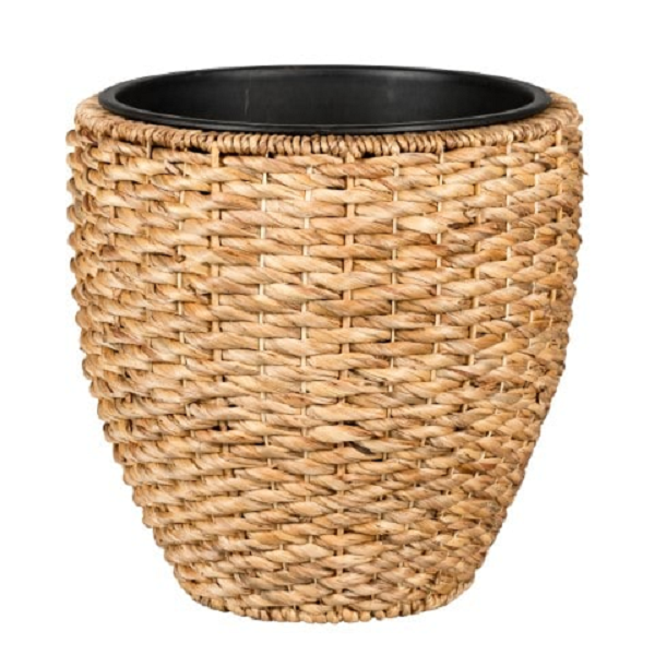 CAPRI-3 Hyacinth Twisted Round Basket Planters (Set 3) - Image 4